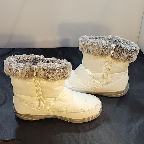 BRAND NEW EVERLAST FUZZY SLIP-ON WOMEN"S ANKLE BOOT - Picture 7 of 13